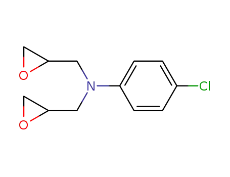 Molecular Structure of 34972-41-3 (4-chloro-N,N-bis(oxiran-2-ylmethyl)aniline)