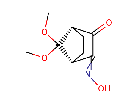 Bicyclo[2.2.1]heptane-2,3-dione, 7,7-dimethoxy-, monooxime, (1R,4S)- (9CI)