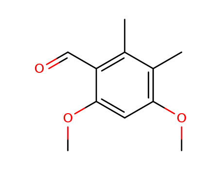 Molecular Structure of 34883-13-1 (2,4-Dimethoxy-5,6-dimethylbenzaldehyde)
