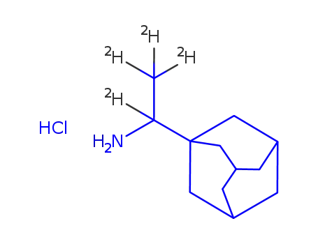 Molecular Structure of 350818-67-6 (RIMANTADINE-D4 HCL (ETHYL-D4))
