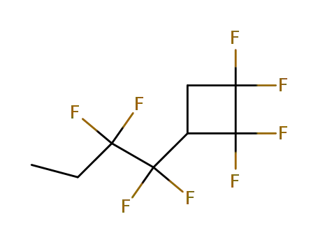 Molecular Structure of 35207-97-7 (1,1,2,2-Tetrafluoro-3-(1,1,2,2-tetrafluorobutyl)cyclobutane)