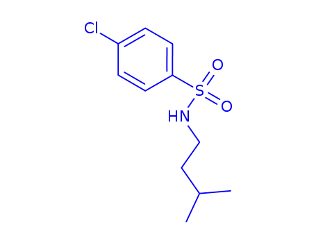 Molecular Structure of 349085-97-8 (4-Chlor-benzolsulfonsaeure-isoamylamid)