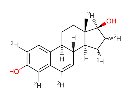 <2,4,6,15,16,17α-<sup>2</sup>H<sub>6</sub>>-6-dehydroestradiol