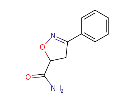 Molecular Structure of 35053-75-9 (4,5-Dihydro-3-phenyl-5-isoxazolecarboxamide)