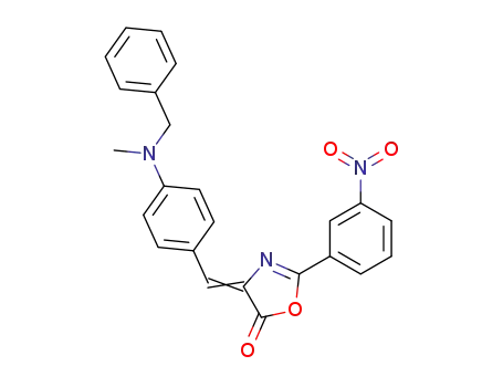 4-[4-(benzyl-methyl-amino)-benzylidene]-2-(3-nitro-phenyl)-4<i>H</i>-oxazol-5-one