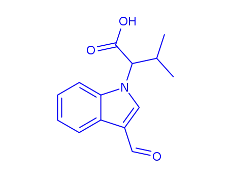 2-(3-formylindol-1-yl)-3-methylbutyric acid