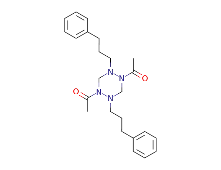 Molecular Structure of 35029-01-7 (1,4-Diacetylhexahydro-2,5-bis(3-phenylpropyl)-1,2,4,5-tetrazine)