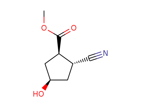 2-시아노-4-하이드록시-사이클로펜탄-카복실산 메틸 에스테르