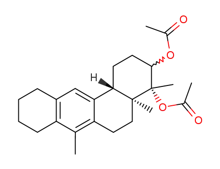 (4aS)-3ξ,4c-Diacetoxy-4t,4ar,7-trimethyl-(12btH)-1,2,3,4,4a,5,6,8,9,10,11,12b-dodekahydro-benz<a>anthracen, 17aβ,17ξ-Diacetoxy-17aα-methyl-Δ<sup>5,7,9</sup>-anthra-D-homo-androstatrien-17-one