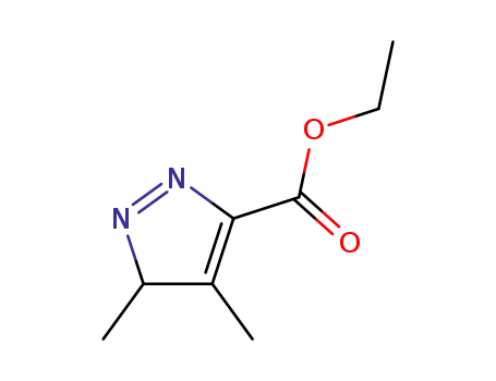 Molecular Structure of 35313-50-9 (Ethyl 3,4-dimethyl-1H-pyrazole-5-carboxylate)