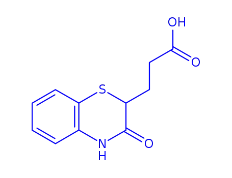 Molecular Structure of 353255-88-6 (3-(3-OXO-3,4-DIHYDRO-2H-1,4-BENZOTHIAZIN-2-YL)PROPANOIC ACID)