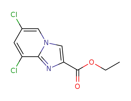 Molecular Structure of 444791-55-3 (ethyl 6,8-dichloroimidazo[1,2-a]pyridine-2-carboxylate)