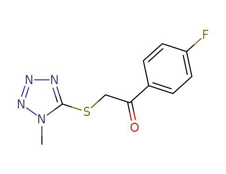 Molecular Structure of 353257-15-5 (1-(4-fluorophenyl)-2-[(1-methyl-1H-tetraazol-5-yl)sulfanyl]ethanone)