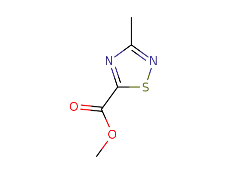 Molecular Structure of 352356-71-9 (1,2,4-Thiadiazole-5-carboxylicacid,3-methyl-,methylester(9CI))