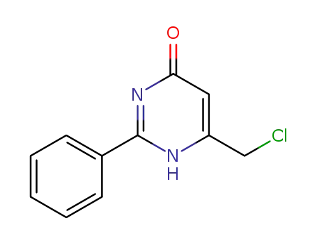 Molecular Structure of 35252-98-3 (6-(Chloromethyl)-2-phenylpyrimidin-4-ol)