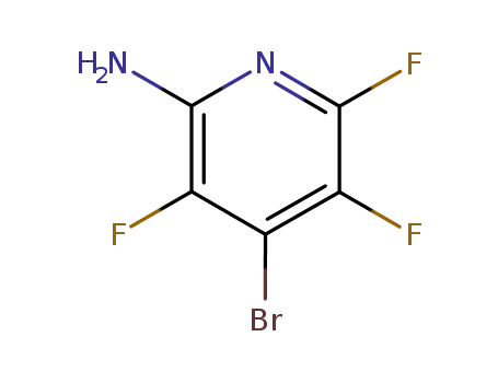 Molecular Structure of 3512-12-7 (2-AMINO-4-BROMO-3,5,6-TRIFLUOROPYRIDINE)