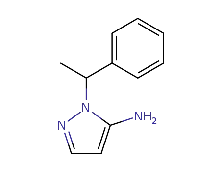 Molecular Structure of 3524-13-8 (1-(1-PHENYLETHYL)-1H-PYRAZOL-5-AMINE)