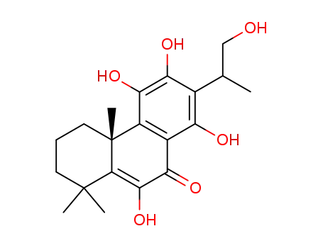 Molecular Structure of 35298-85-2 ((15R)-6,11,12,14,16-Pentahydroxyabieta-5,8,11,13-tetren-7-one)