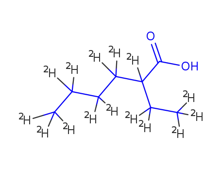 Molecular Structure of 352431-38-0 (2-ETHYLHEXANOIC-D15 ACID)