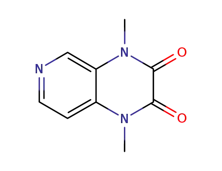 Molecular Structure of 35252-01-8 (Pyrido[3,4-b]pyrazine-2,3-dione, 1,4-dihydro-1,4-dimethyl- (9CI))