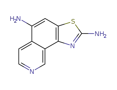 Molecular Structure of 35317-91-0 (Thiazolo[5,4-h]isoquinoline-2,5-diamine (9CI))