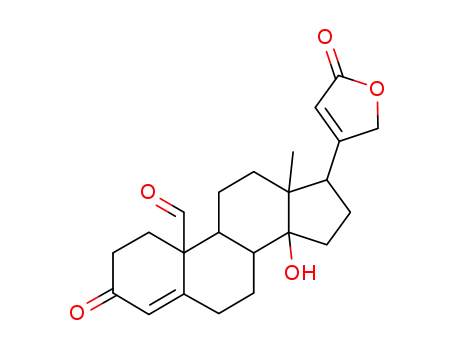 Molecular Structure of 3566-39-0 (14-hydroxy-3,19-dioxocarda-4,20(22)-dienolide)