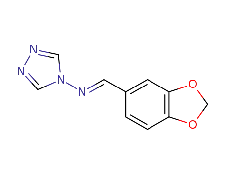 Molecular Structure of 35546-62-4 (N-(1,3-benzodioxol-5-ylmethylidene)-4H-1,2,4-triazol-4-amine)