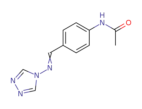 Molecular Structure of 35546-39-5 (N-{4-[(4H-1,2,4-triazol-4-ylimino)methyl]phenyl}acetamide)