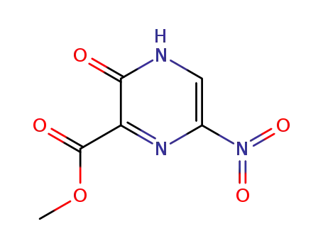 Molecular Structure of 356783-17-0 (Pyrazinecarboxylic acid, 3,4-dihydro-6-nitro-3-oxo-, methyl ester (9CI))