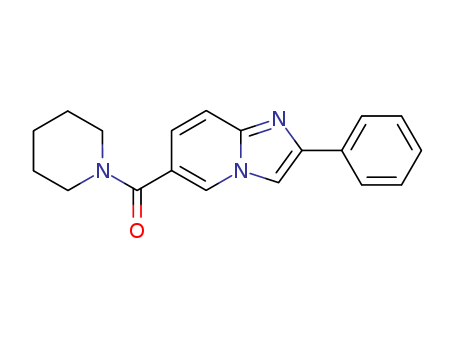 Methanone,(2-phenylimidazo[1,2-a]pyridin-6-yl)-1-piperidinyl- cas  3549-71-1