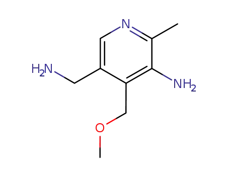 Molecular Structure of 35623-09-7 (5-AMINO-4-(METHOXYMETHYL)-6-METHYL-3-PYRIDINEMETHANAMINE)