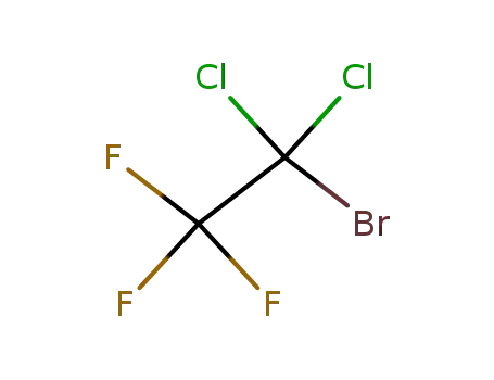 Molecular Structure of 354-50-7 (1-BROMO-1,1-DICHLOROTRIFLUOROETHANE)