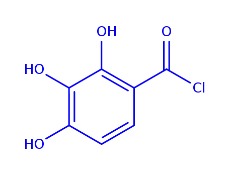 Molecular Structure of 355374-15-1 (BENZOYL CHLORIDE,2,3,4-TRIHYDROXY-)