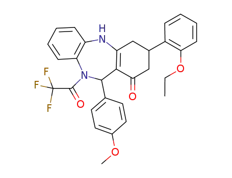 3-(2-ethoxyphenyl)-11-(4-methoxyphenyl)-10-(trifluoroacetyl)-2,3,4,5,10,11-hexahydro-1H-dibenzo[b,e][1,4]diazepin-1-one