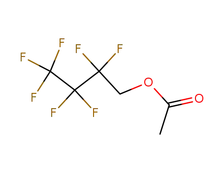 Molecular Structure of 356-06-9 (1H,1H-HEPTAFLUOROBUTYL ACETATE)