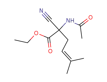 Ethyl-2-acetamido-2-cyano-5-methylhex-4-enoat