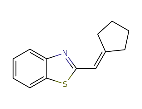 Molecular Structure of 35491-12-4 (Benzothiazole, 2-(cyclopentylidenemethyl)- (9CI))
