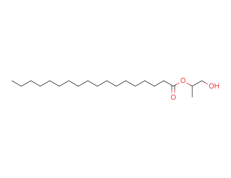 Molecular Structure of 3539-36-4 (Octadecanoic acid 2-hydroxy-1-methylethyl ester)