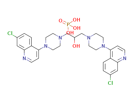 1-Piperazineethanol,4-(7-chloro-4- quinolinyl)-R-[[4-(7-chloro-4-quinolinyl)-1- piperazinyl]methyl]-,phosphate (1:4) (salt)