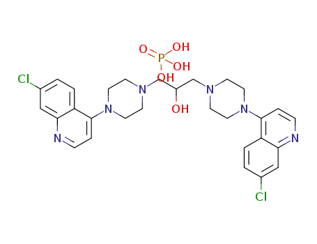 Molecular Structure of 74351-60-3 (hydroxypiperaquine)