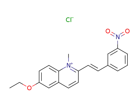 Molecular Structure of 3565-40-0 (6-Ethoxy-2-M-NitrostyrylquinaldineMethyl)