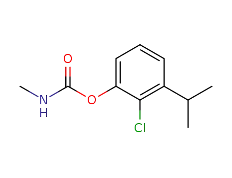 Molecular Structure of 3566-09-4 (2-chloro-3-isopropylphenyl-N-methylcarbamate)