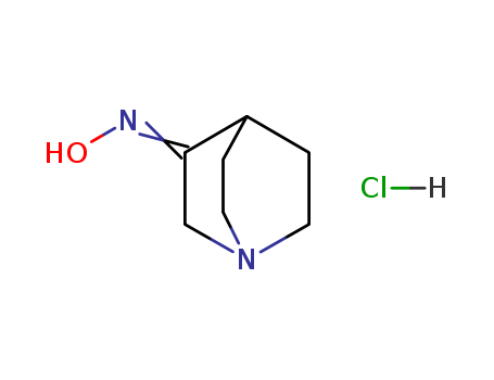1-Azabicyclo[2.2.2]octan-3-one,oxime, hydrochloride (1:1) cas  76883-37-9