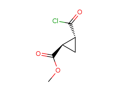 Molecular Structure of 13279-89-5 ((+/-)-trans-2-Carbomethoxycyclopropanecarbonyl-chloride)