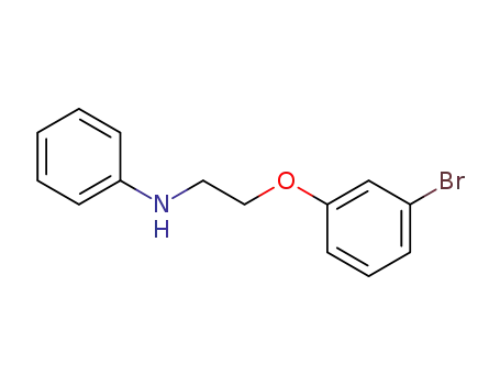 Molecular Structure of 102313-06-4 (<i>N</i>-[2-(3-bromo-phenoxy)-ethyl]-aniline)