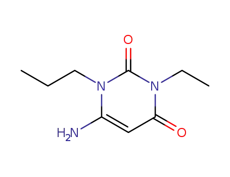 Molecular Structure of 63981-32-8 (6-Amino-3-ethyl-1-propyluracil)