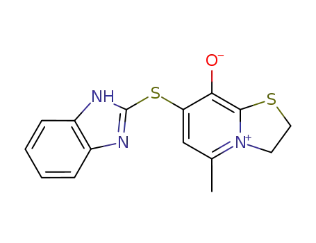5-Methyl-7-(2-thiobenzimidazolyl)-dihydro-thiazolo-<3,2-a>pyridinium-8-oxide