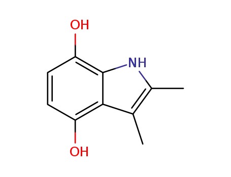 Molecular Structure of 35524-83-5 (2,3-dimethyl-1H-indole-4,7-diol)