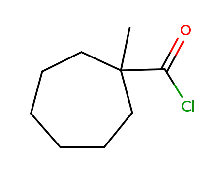 시클로헵탄카르보닐 클로라이드, 1-메틸-(9CI)