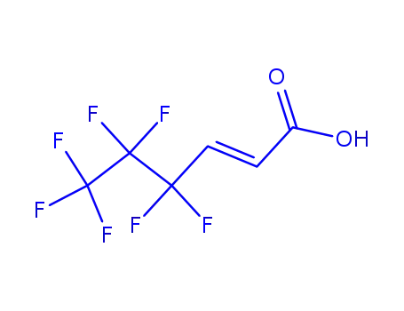 Molecular Structure of 356-03-6 (2H,3H-PERFLUOROHEX-2-ENOIC ACID)